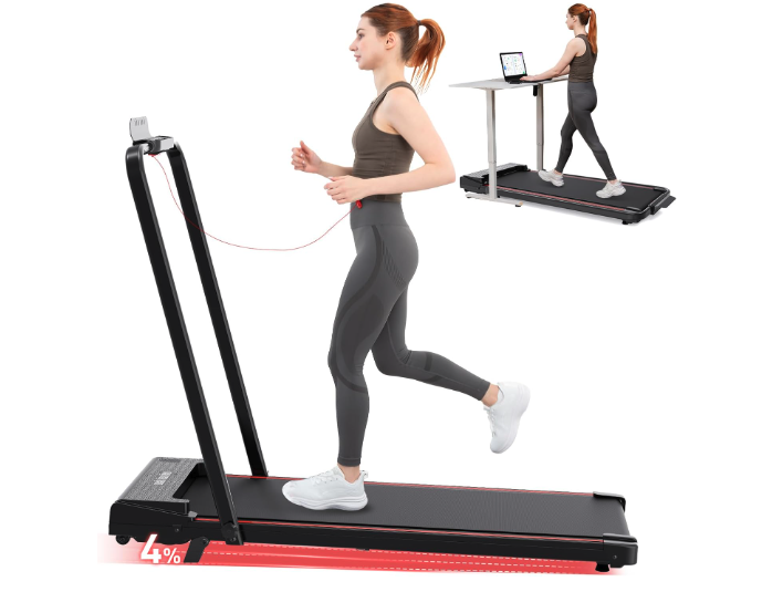 CITYSPORTS Treadmill with Incline, 2 in 1 Folding Treadmill for Home and Office